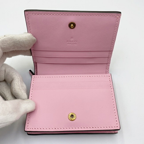 Gucci Strawberry Bifold Wallet GG Supreme Mini h - Picture 8 of 10